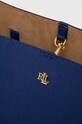 Lauren Ralph Lauren torebka skórzana niebieski 431911655