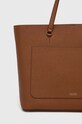 Αξεσουάρ Δερμάτινη τσάντα Lauren Ralph Lauren 431911655 καφέ