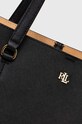 Akcesoria Lauren Ralph Lauren torebka skórzana 431911655 czarny