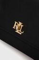 Шкіряна сумочка Lauren Ralph Lauren чорний 431915780