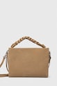 Coccinelle torebka zamszowa nie mieści A4 beżowy E1.P6P.19.02.01