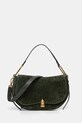 Kožená kabelka Coccinelle semišová kůže zelená E1.PQS.18.03.01