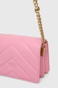 Akcesoria Pinko torebka skórzana 100067.A136 różowy