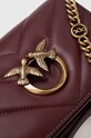 Δερμάτινη τσάντα Pinko μπορντό 100067.A136