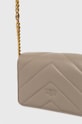 Accesorii Pinko poseta de piele 100067.A136 gri