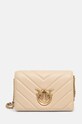Kožená kabelka Pinko usňová koža béžová 100063.A136