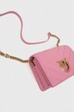 Кожена чанта Pinko 100063.A136 розов