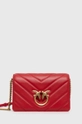 rosso Pinko borsa a mano in pelle Donna