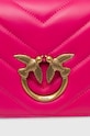 Pinko torebka skórzana różowy 100063.A136