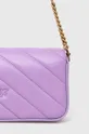 fialová Kožená kabelka Pinko