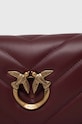 Δερμάτινη τσάντα Pinko μπορντό 100068.A136