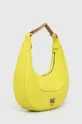 Usnjena torbica Pinko rumena