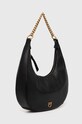 Δερμάτινη τσάντα Pinko 101526.A0QO μαύρο AW23