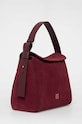 Pinko geanta de mana din piele intoarsa 101705.A0F6 burgundia AW23
