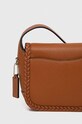 Accesorii Coach poseta de piele Tabby Messenger 19 CJ837 maro