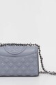 Akcesoria Tory Burch torebka skórzana 75576.023 niebieski