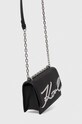 Karl Lagerfeld torebka skórzana czarny 235W3062