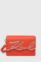 κόκκινο Δερμάτινη τσάντα Karl Lagerfeld Γυναικεία