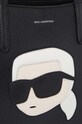 Karl Lagerfeld torebka skórzana 235W3074 czarny