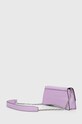 Akcesoria Karl Lagerfeld torebka skórzana 235W3016 fioletowy