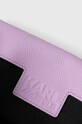 Karl Lagerfeld torebka skórzana 235W3016 fioletowy