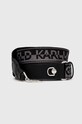 Ремінець до сумки Karl Lagerfeld імітація лицьової шкіри чорний 235W3109