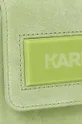 Kožna torba Karl Lagerfeld ICON K SM FLAP SHB SUEDE  86% Goveđa koža, 10% Reciklirana koža, 2% Poliester, 2% Poliuretan