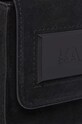 Karl Lagerfeld torebka skórzana ICON K SM FLAP SHB SUEDE 235W3045 czarny AW23