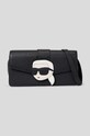 Kožená kabelka Karl Lagerfeld usňová koža čierna 235W3076