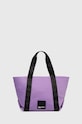 Karl Lagerfeld Jeans torba tekstylny fioletowy 235J3007