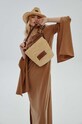 Τσάντα από ραφιά LE SH KA headwear Summer Bag λείο δέρμα μπεζ SummerBag1