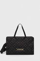 Love Moschino torebka mieści A4 czarny JC4060PP1HLA0000