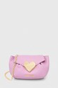 Τσάντα Love Moschino απομίμηση λείου δέρματος μωβ JC4074PP1HLC0662