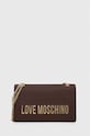 Torba Love Moschino natpis smeđa JC4192PP0HKD0301