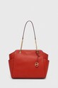 Δερμάτινη τσάντα MICHAEL Michael Kors λείο δέρμα κόκκινο 30F3G6JT6L