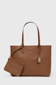 Oboustranná kožená kabelka MICHAEL Michael Kors přírodní kůže hnědá 30F3GZAT4T