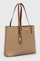 Oboustranná kožená kabelka MICHAEL Michael Kors 30F3GZAT4T hnědá AW23