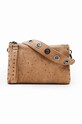 Torba Desigual 23WAXP14 ACCESSORIES PU ACROSS BODY BAG natpis smeđa 23WAXP14