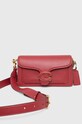 Coach torebka skórzana Tabby Shoulder Bag 20 CM543 bordowy SS24