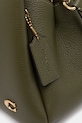 Coach poșetă de piele verde CM545