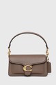 Δερμάτινη τσάντα Coach Tabby λείο δέρμα καφέ CM546