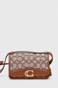 Τσάντα Coach Bandit Crossbody λείο δέρμα καφέ CD726