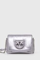 Usnjena torbica Pinko Ne ustreza A4 srebrna 101584.A0F8
