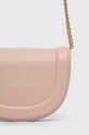 Akcesoria Pinko torebka skórzana 101510.A0QO różowy