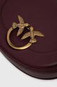 Δερμάτινη τσάντα Pinko μπορντό 101510.A0QO
