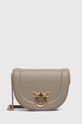 Kožená kabelka Pinko šedá 101510.A0QO