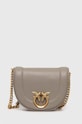 Pinko torebka skórzana skóra licowa szary 101969.A0QO
