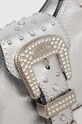 Accesorii Moschino Jeans poseta de piele 3115.8793 argintiu