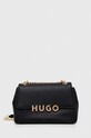 Τσάντα HUGO απομίμηση λείου δέρματος μαύρο 50503805
