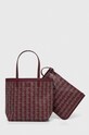 Lacoste torebka nie mieści A4 bordowy NF4338ZE